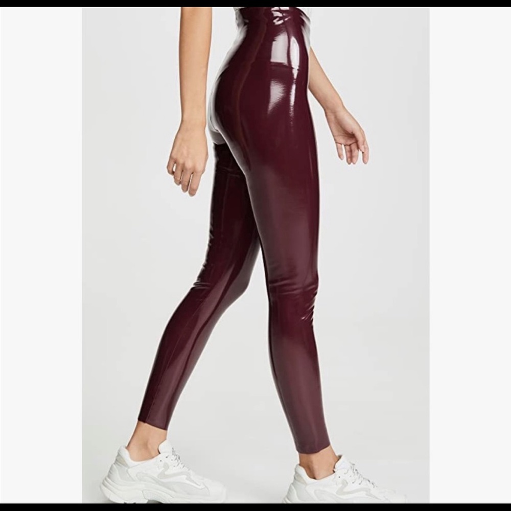 Commando Classic Patent Faux-Leather Firming
Leggings, Size M, New, Burgundy